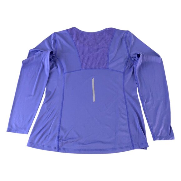 Old Navy Active Women's sz M Purple Long Sleeve Crew Neck Performance Tee Top - Picture 3 of 11